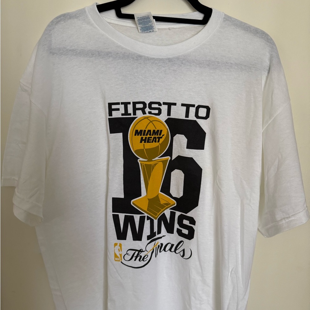 White Miami Heat Finals T-Shirt